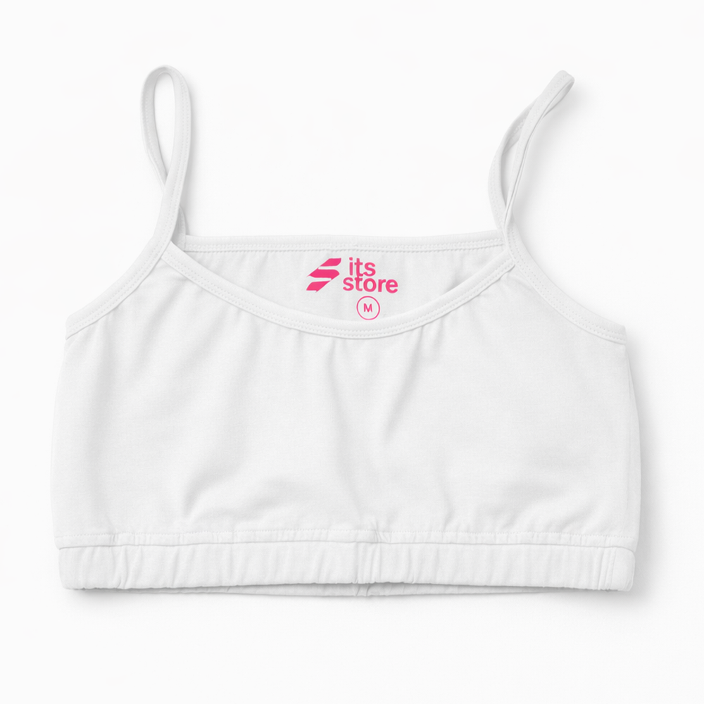 Thin shoulder strap bra