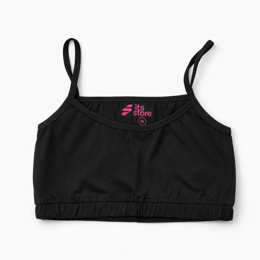 Thin shoulder strap bra