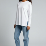 تيشيرت قطن كم أوفر سايز خروج بفتحة جانبية اتس ستور