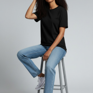 تيشيرت نص كم أوفر سايز قطن طبيعي خروج اتس ستور